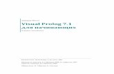 Эдуардо Коста Visual Prolog 7 · PDF fileVisual Prolog 7.1 ... Затем заполните диалоговое окно Project Settings так, как показано