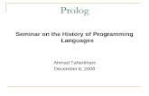 Prolog - Aaltotlilja/hopl/slides/prolog.pdf · machine translation project, played a prominent part in Prolog’s born ...
