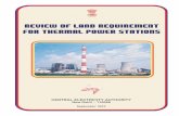 REVIEW OF LAND REQUIREMENT FOR THERMAL POWER STATIONS …cea.nic.in/reports/others/thermal/tetd/land_review_report.pdf · 5x800 MW 70 65 3.1.2 Coal Storage & Handling ... raw water