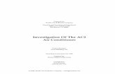 Investigation Of The AC2 Air · PDF fileInvestigation Of The AC2 Air Conditioner ... conditions in PG&E's service territory. The AC2 system shows considerable ... Air conditioners