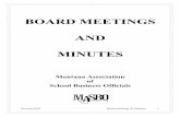 BOARD MEETINGS AND MINUTES - MASBOmasbo.com/files/PUBLICATIONS/BOARD_MEETINGS_… ·  · 2017-09-28BOARD MEETINGS AND MINUTES ... open meeting laws or the public’s right to participate.