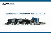 Applied Motion Products · PDF fileApplied Motion Products CONNECTED - CUSTOMIZED - CLOSED LOOP • Closed loop stepper technology ... • Motor, drive and control all-in-one