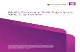 Multi-Currency Bulk Payments XML File Format · PDF fileMulti-Currency Bulk Payments XML File Format ... 18 characters of free text available to ... For USD payments going to the US,