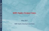 WRF-Hydro Output Data - University Corporation for ... · PDF fileWRF-Hydro Outputs: 1. Model Outputs: a) Standard WRF model output, when run in coupled mode ^wrfout _ b) LSM gridded