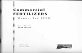 Commercial Fertilizers Report for 1960 - Connecticut Page CONNECTICUT LAW AND REGULATIONS REGARDING COMMERCIAL FERTILIZERS Official definitions Of fertilizer …