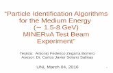“Particle Identification Algorithms for the Medium · PDF file“Particle Identification Algorithms for the Medium Energy ... Tools for Data Analysis & Particle ID ROOT via C++ or