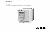 Laiteopas ACS800-01-taajuusmuuttajat (0,55200 kW) - · PDF file · 2015-07-01ACS800-11/U11 Hardware Manual 5.5 to 110 kW (7.5 to 125 HP) 3AFE68367883 ... After making the changes,