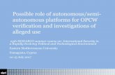 Possible role of autonomous/semi- autonomous platforms · PDF file · 2017-11-02range of definitions and associated phrasing ... MTCR UAV payload definitions ... Trade controls &