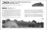 PRESERVATION BRIEFS - National Park Service · PDF filefamilies look to their old barns as links with their past. ... wagon to drive through after unloading. ... progressive farming