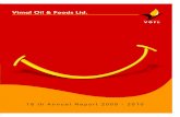 Vimal Oil & Foods Ltd. - · PDF file1 Vimal Oil & Foods Ltd. 18th ANNUAL REPORT 2009 - 2010 BOARD OF DIRECTORS : Shri Jayesh C. Patel Chairman & Managing Director Shri Mahendrabhai