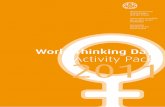 World Thinking Day 2011 Activity Pack - WAGGGS · PDF filetracking to assess whether MDG3 is being achieved: 1 Self-esteem and self-confidence 2 Educating girls and young women ...