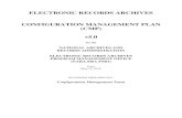 Document: Configuration Management Plan - National · PDF fileElectronic Records Archive ... 6.0 CONFIGURATION MANAGEMENT PLAN MAINTENANCE ... Peer Review procedure must be adhered
