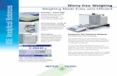 Worry-free Weighing XSE Analytical Balances · PDF fileWorry-free Weighing XSE Analytical Balances Weighing ... LabX laboratory software provides flexible SOP user guidance on the