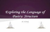 Exploring the Language of Poetry: Structure - coffinblog · PDF fileExploring the Language of Poetry: Structure ... The sound of the poem - When people read your poem out loud, ...