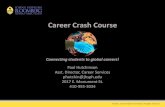 Career Crash Course - Johns Hopkins Bloomberg … Crash Course Connecting students to global careers! Paul Hutchinson Asst. Director, Career Services phutchin@jhsph.edu 2017 E. Monument