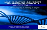 MATHEMATICS CONTESTS -  · PDF file3 SUPPORT FOR THE AUSTRALIAN MATHEMATICAL OLYMPIAD COMMITTEE TRAINING PROGRAM The Australian Mathematical Olympiad Committee Training
