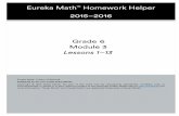 Eureka Math Homework Helper 2015–2016 Grade 6 … M3...and Value G6-M3-Lesson 1: ... parts (a) and (b) carefully. ... 3. Carl’s body temperature decreased by 3℉. a.