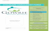 CHILDCARE ENROLMENT FORM - · PDF fileCHILDCARE ENROLMENT FORM ATTACHED DOCUMENTS CHECKLIST Please ensure ALL of the following ... cancel enrolment, release and authorise release of