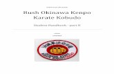 Rush Okinawa Kenpo Karate Kobudo - webjam-upload.s3 ...webjam-upload.s3.amazonaws.com/rokkk_manual_2___2... · Karate Definition: Karate can be described as a martial art, or fighting