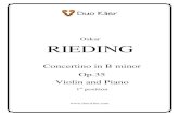 Oskar RIEDING - Duo Klierduo-klier.com/wp-content/uploads/2013/11/Rieding-Concertino-Op.35.pdf · Violin, Viola or 'Cello Allegro moderato. Piano. solo O. Rieding, op 35. P p . Andante.