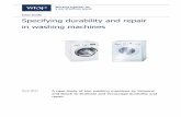 Case study template - WRAP - Circular Economy & … machine...Case study Specifying durability and repair in washing machines June 2011 A case study of two washing machines by Siemens