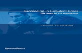 Succeeding in turbulent times - Spencer Stuart Home/media/s/Research and... · Succeeding in turbulent times the role of hr leadership ... becomes more transactional, ... moving to