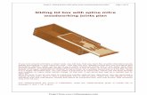 Sliding lid box with spline mitre woodworking joints · PDF fileProject: Sliding lid box with spline mitre woodworking joints plan Page 1 of 15 Sliding lid box with spline mitre woodworking