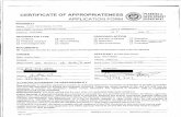 CERTIFICATE OF APPROPRIATENESS - · PDF fileCERTIFICATE OF APPROPRIATENESS ... an element of the architectural character and the general arrangement of the external portion of a ...