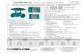 SINGLE SEAT TWO WAY CONTROL VALVES – LOW NOISE … valves/Conflow/PDF Cat/23002400E.pdf · single seat two way control valves ... 2300ad/e 2300 simple cage 2400 double cage. ...