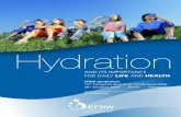 Hydration - efbw.euefbw.eu/.../EFBW_booklet_hydration_v08_MR.pdf · hydration and water intake among ... et al. Intake of water and different beverages in adults across 13 ... benefits