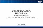 ScanSnap iX500 Wi-Fi Setup Troubleshootorigin.pfultd.com/.../IMAGE/ssfaq/ix500/troubleshoot.pdfIf the encryption method of the wireless access point is WEP, enter the first WEP key