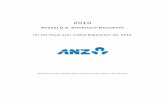 2010shareholder.anz.com/sites/default/files/locations/USDebt-ANZ - US... · 2010 includes costs associated with the acquisition and integration of OnePath ... Landmark Financial Se