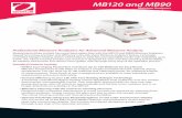 MB120 and MB90 - stimag.nl Device, MB AX EX..... 80850043 Pan, Aluminum, Set (80), MB ... Tel: 0041 22 567 53 20  OHAUS Corporation is an ISO 9001:2008 manufacturer