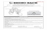 Rhino Spare Wheel Bike Carrier (RBC025)vpm.cdn.rhinorack.com.au/Instructions/Accessories/RBC025.pdf · Rhino Spare Wheel Bike Carrier (RBC025) ... Please remove bike rack when putting