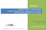 Teacher Professional Growth and Effectiveness · PDF fileInstruments for Measuring Performance on the ... Professional Growth and Effectiveness System draws upon ... •Critical self-examination