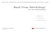 Real-Time Workshop - UABCfcqi.tij.uabc.mx/usuarios/ljimenezb/Control/rtw_ug_ManualSimulink.pdf · Simulink and Real-Time Workshop Interactions to ... C-API for Parameter Tuning and
