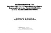 Handbook of industrial engineering equations, formulas ... · PDF fileHandbookof IndustrialEngineering Equations,Formulas, andCalculations AdedejiB.Badiru OlufemiA.Omitaomu CRCPress