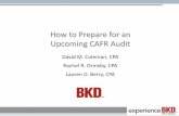 David M. Coleman, CPA Rachel R. Ormsby, CPA Lauren D. Berry, · PDF fileDavid M. Coleman, CPA. Rachel R. Ormsby, CPA. Lauren D. Berry, CPA. How to Prepare for an Upcoming CAFR Audit.