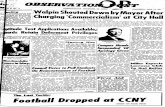 Football Dropped at CCNY - Digital Archivesdigital-archives.ccny.cuny.edu/archival-collections/observation... · Page Two THE OBSERVATION POST Wednetdoy, Aprfl It. I9S| FM^IS •