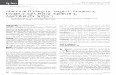 Abnormal Findings on Magnetic Resonance Images of · PDF file · 2016-07-09Abnormal Findings on Magnetic Resonance Images of the Cervical Spines in 1211 ... Pregnant females, ...