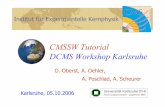 dcms cmssw tutorial - KITekpscheurer/download/dcms_cmssw... · 05.10.2006 CMSSW Tutorial 10 Tutorial-First Steps # login to our cluster ssh cmsswX@ekpcms2.physik.uni-karlsruhe.de