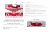 Sweet Heart Shawl - Girlie's Crochet Sweet Heart Shawl is light enough to keep in the ... make sure to block the shawl so that the heart shapes will be more prominent. Materials Needed
