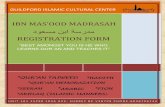 دوعسم نبا ةسردم - · PDF fileguildford islamic cultural center ibn mas’ood madrasah دوعسم نبا ةسردم registration form “best amongst you is he who learns