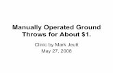 Manually Operated Ground Throws for About $1.tc-nmra.org/TC-Library/Manually_Operated_Ground.pdf · Manually Operated Ground Throws for About $1. Clinic by Mark Jeutt May 27, 2008.