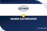 RAILWAY ELECTRIFICATION Concreting Mast erection Accessories Installation Final Fitting KGT Concrete train KGT VCP Wiring train Wire stringing at final tension ... GEISMAR India 6