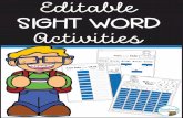 SIGHT WORD - Teaching Trove soon discovered that using games and interactive ... EDITABLE SIGHT WORD packs Use similar looking sheets for all your students but with different sight