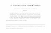 Investor Presence and Competition in Major European Football · PDF file · 2015-09-03competition in major European football leagues decreased simultaneously. ... (Chelsea F.C., Manchester