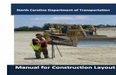 construction stake manual - Home | Connect NCDOT · PDF fileconstruction stakeout errors and problems resulting from such errors. ... from verifying initial control points through