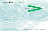 3D printing s disruptive potential - Accenture · PDF file · 2015-05-233D printing s disruptive potential. Where does 3D printing fit in today’s brave new world of digital business?