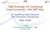 TQM Strategy for Continual Improvements the SRF Way … · 3 Contents of this Presentation About SRF The Deming Challenge Early Phase: 1991-1999 Momentum Phase: 2000-2004 TQM - for